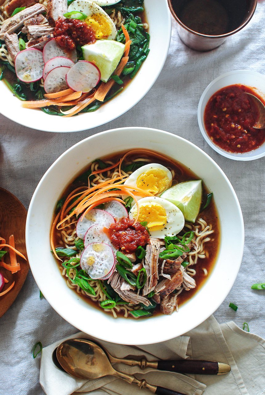 Pork Ramen Noodle Bowls Bev Cooks
