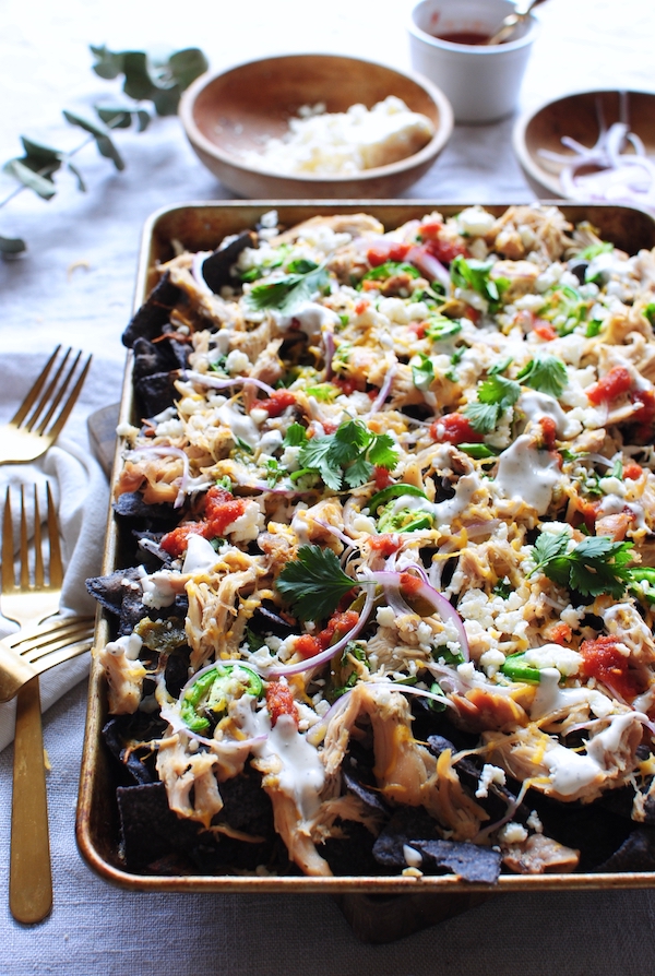 Slow Cooker Ranch Chicken Nachos Bev Cooks
