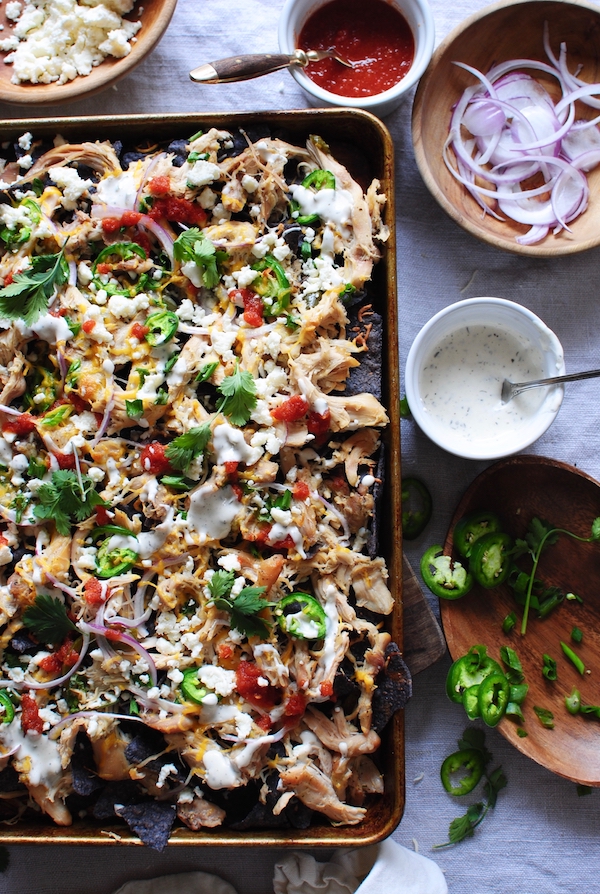 Slow Cooker Ranch Chicken Nachos Bev Cooks