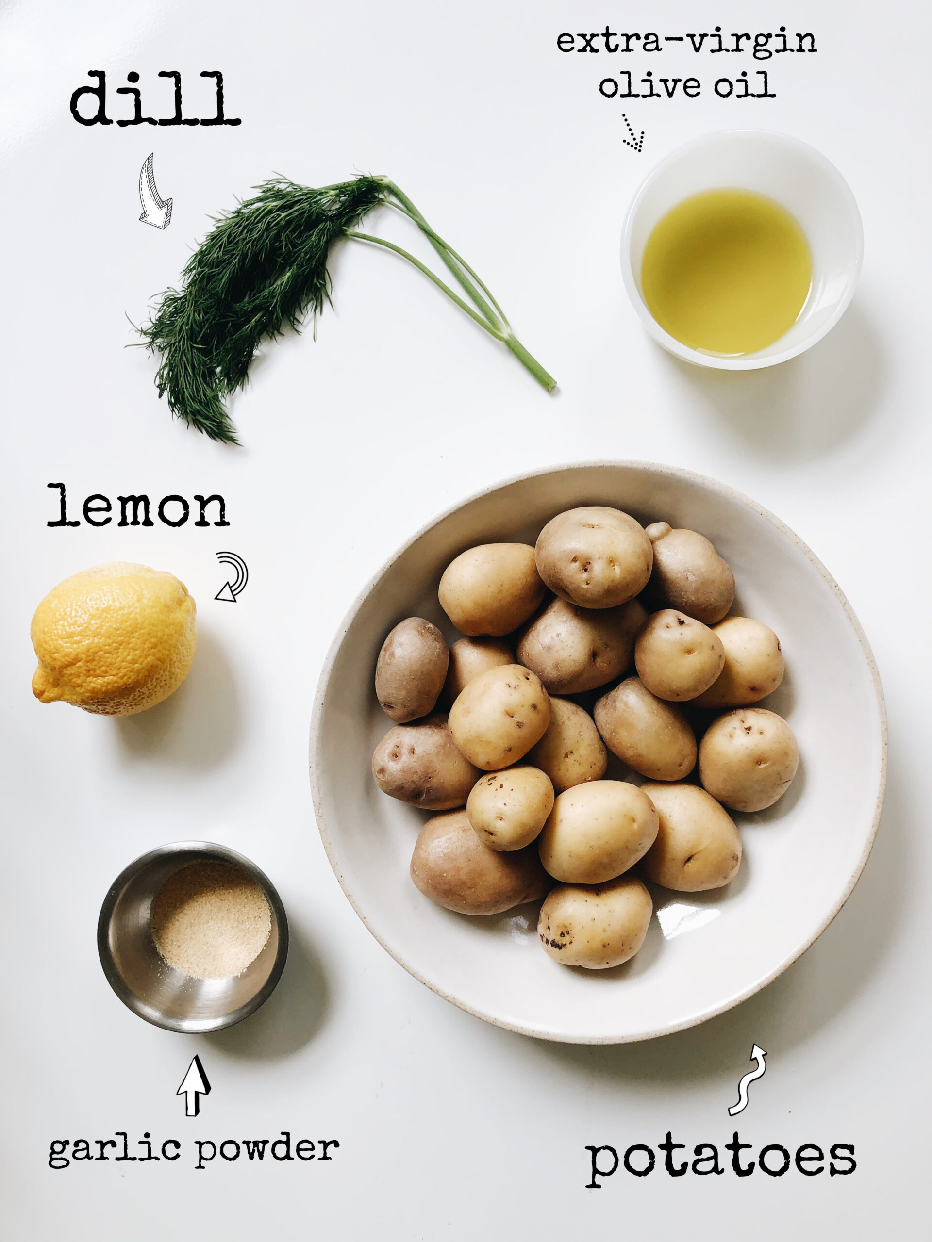 Lemon Garlic and Dill Roasted Potato Discs / Bev Cooks Bev Cooks