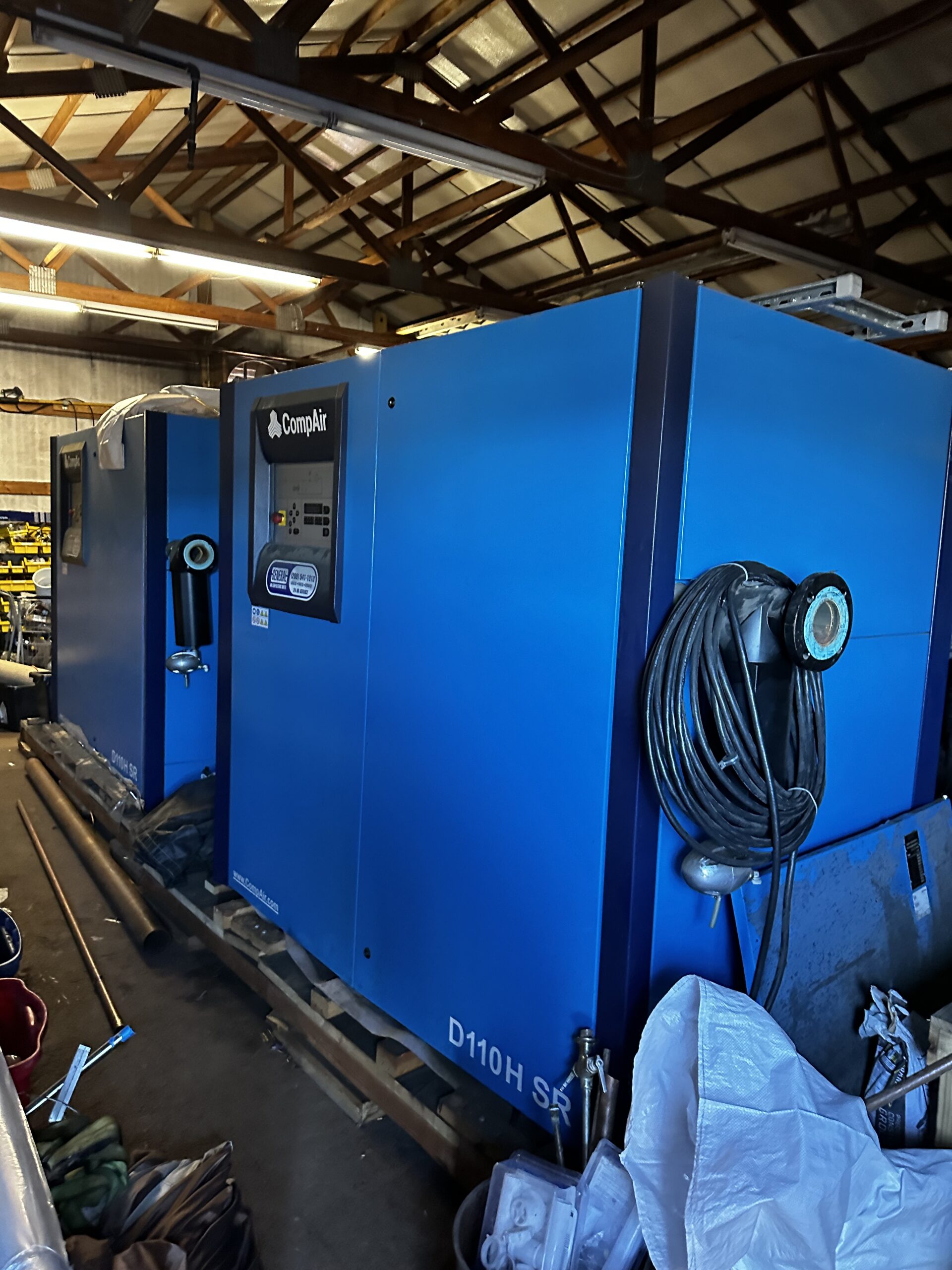 CompAir 150HP 110kW Gardner Denver Rotary Screw Compressor Beverage