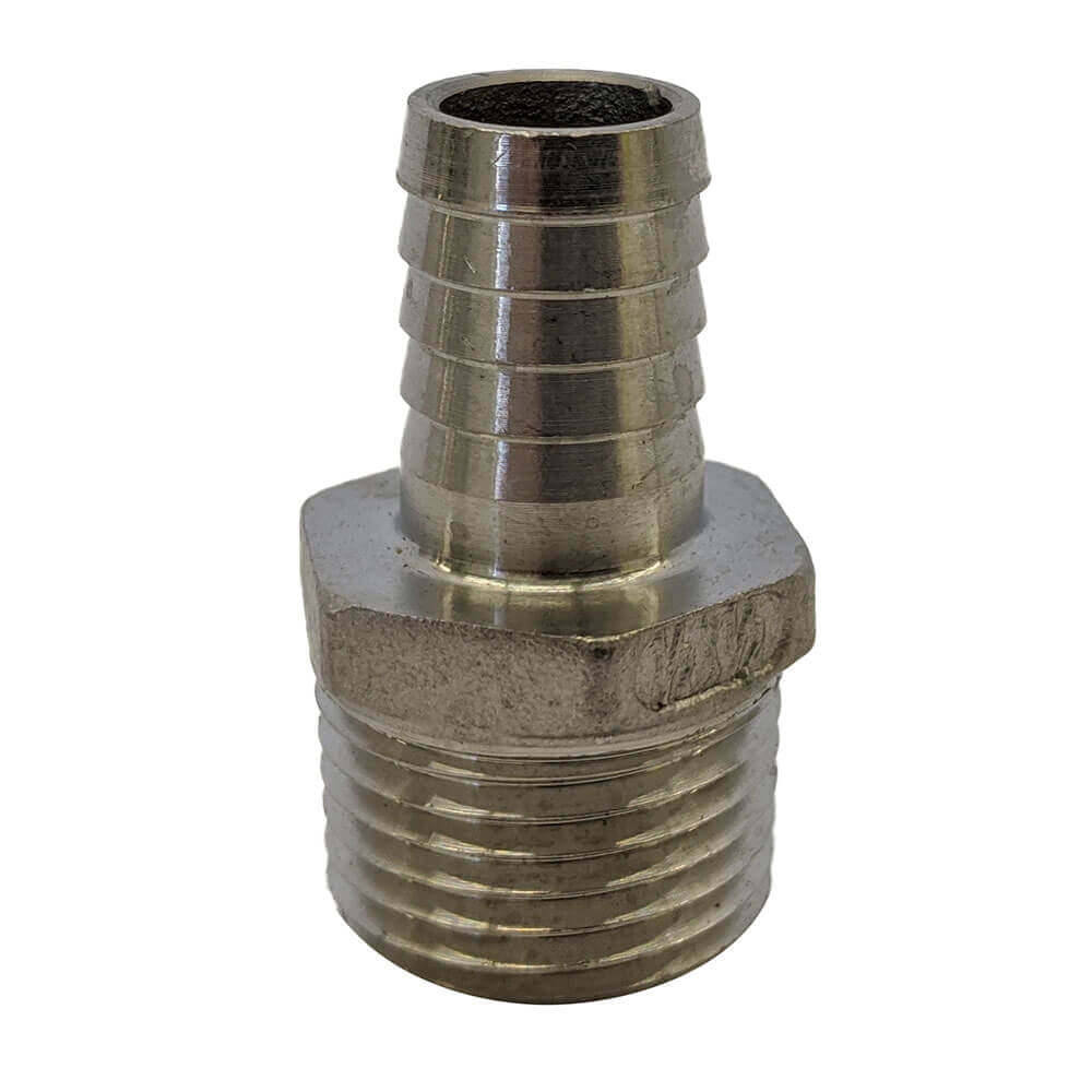 Stainless Steel 1/2" NPT Male Barbed Fitting Beverage Elements