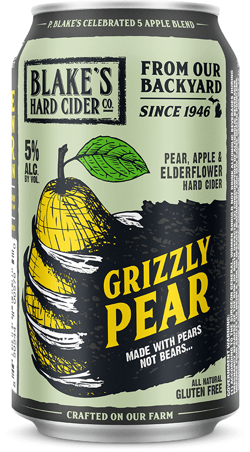 Blake's Grizzly Pear Hard Cider 12 oz cans6 pack Beverages2u