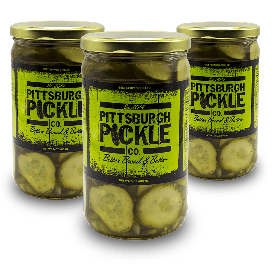 Pittsburgh Pickle Bread & Butter Pickle Chips 24 oz Jars6 pack