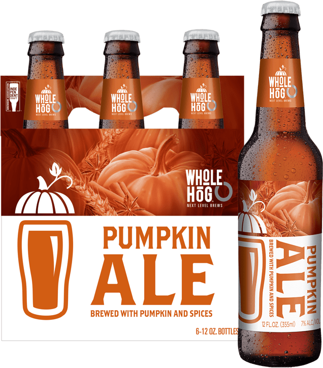 Whole Hog Pumpkin Ale 12 oz bottles 6 pack Beverages2u
