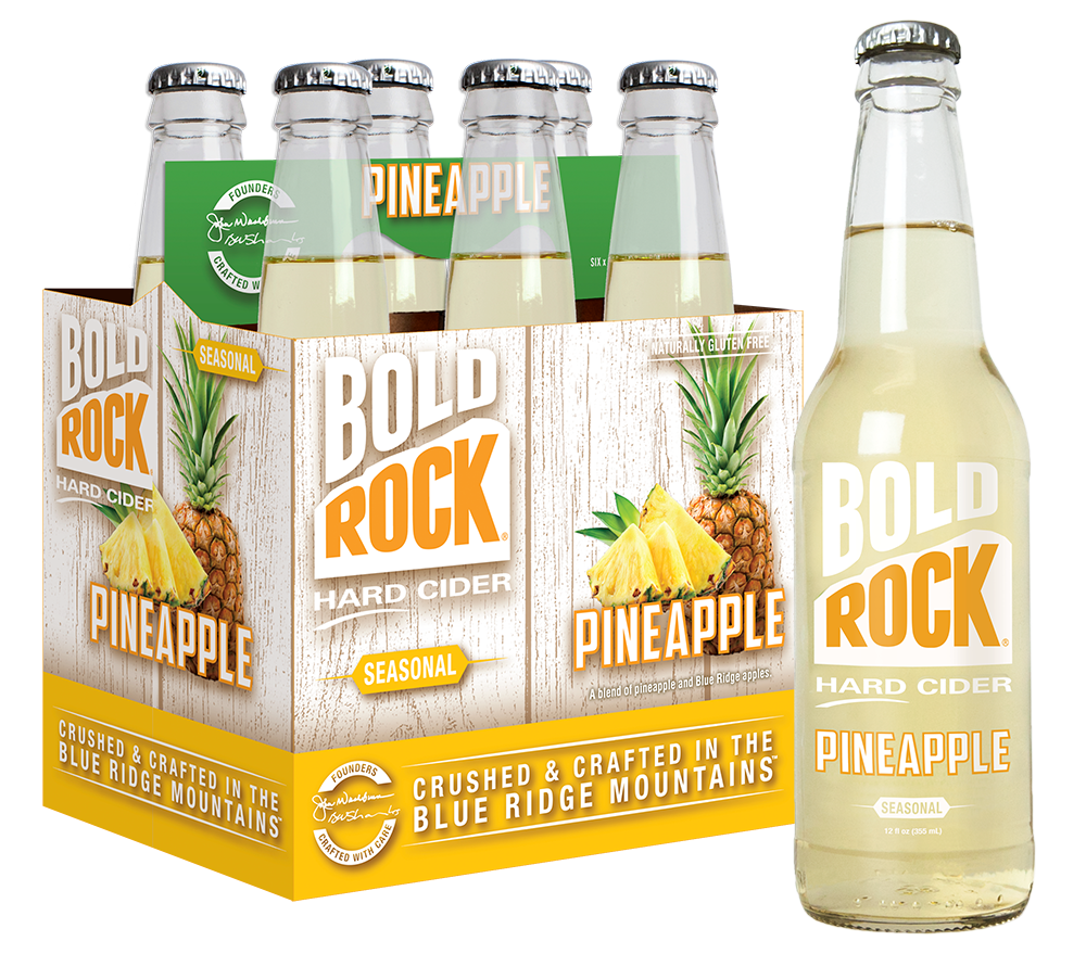 Bold Rock Pineapple Hard Cider 24/12 oz bottles Beverages2u