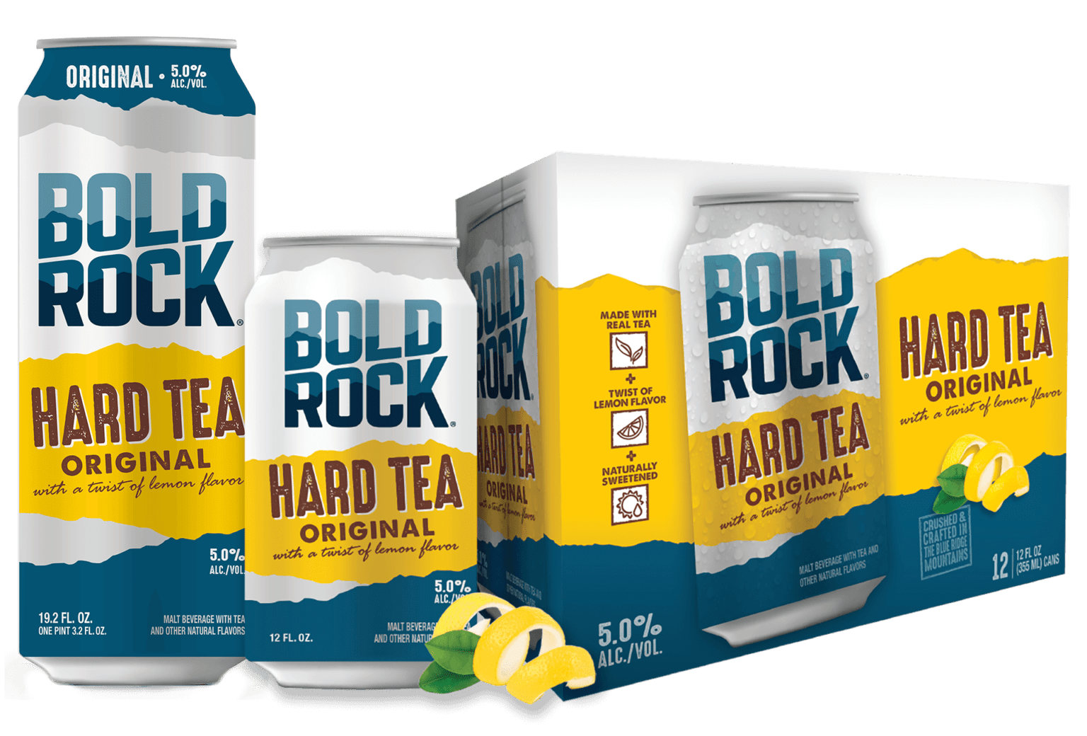 Bold Rock Hard Tea 12 pack/12 oz cans Beverages2u