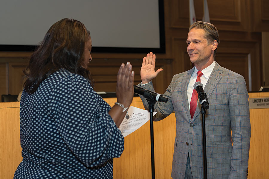 John D’Amico sworn in as WeHo mayor Beverly Press & Park Labrea