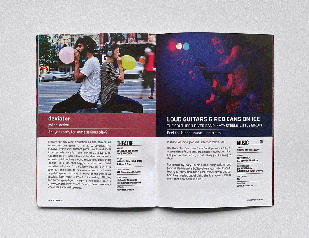 Read Earth Arts Festival Festival Collateral BEVIN Creative