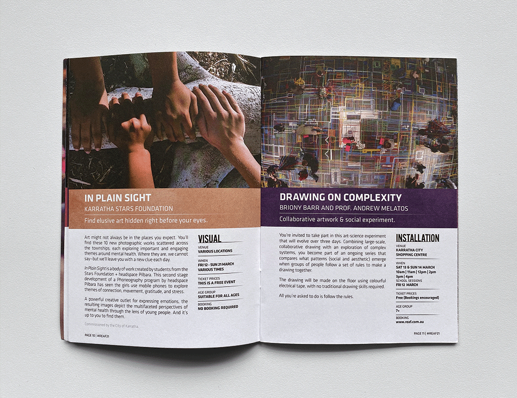 Read Earth Arts Festival Festival Collateral BEVIN Creative