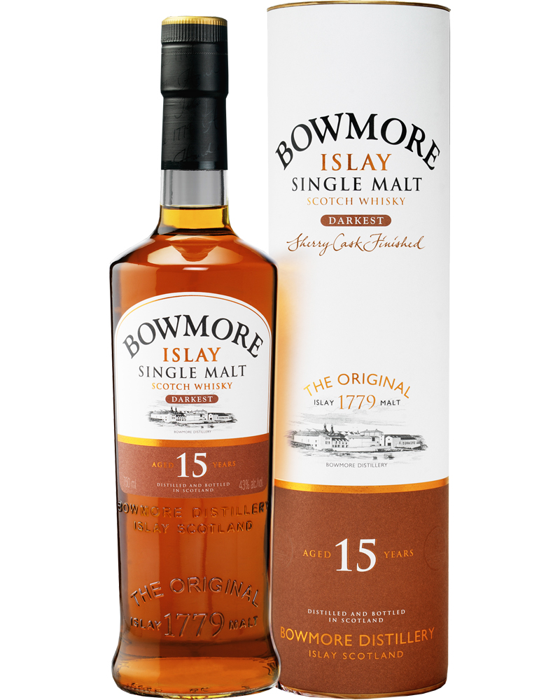 Bowmore Islay Single Malt Scotch Whisky Aged 15 Years bottiglia cl