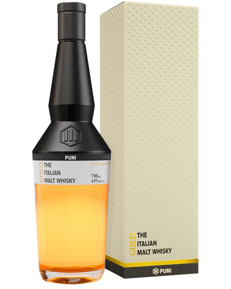 Puni Gold, Italian Malt Whisky bottiglia cl 70 Astucciato