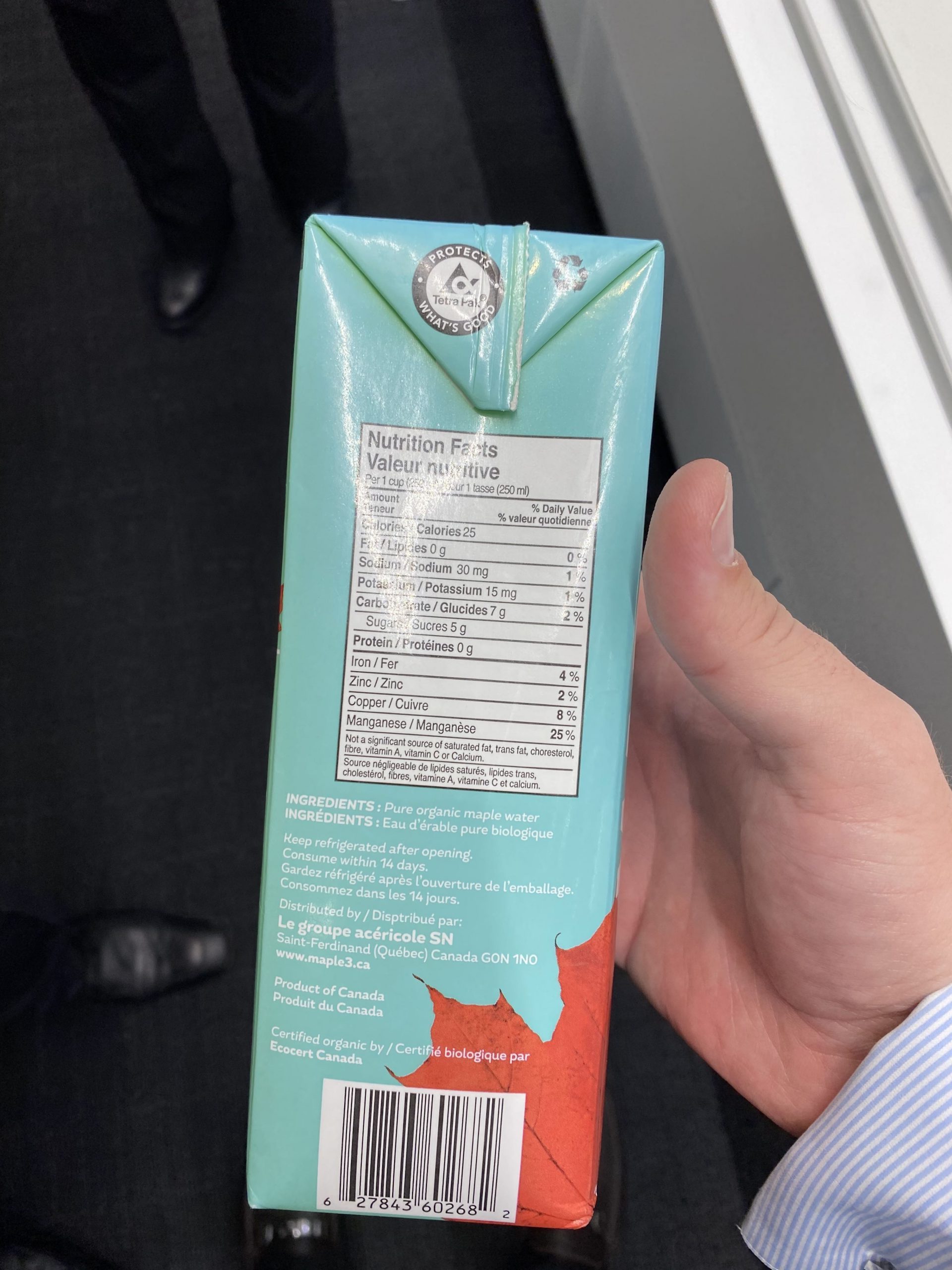 Maple water nutritional facts BevTrendy