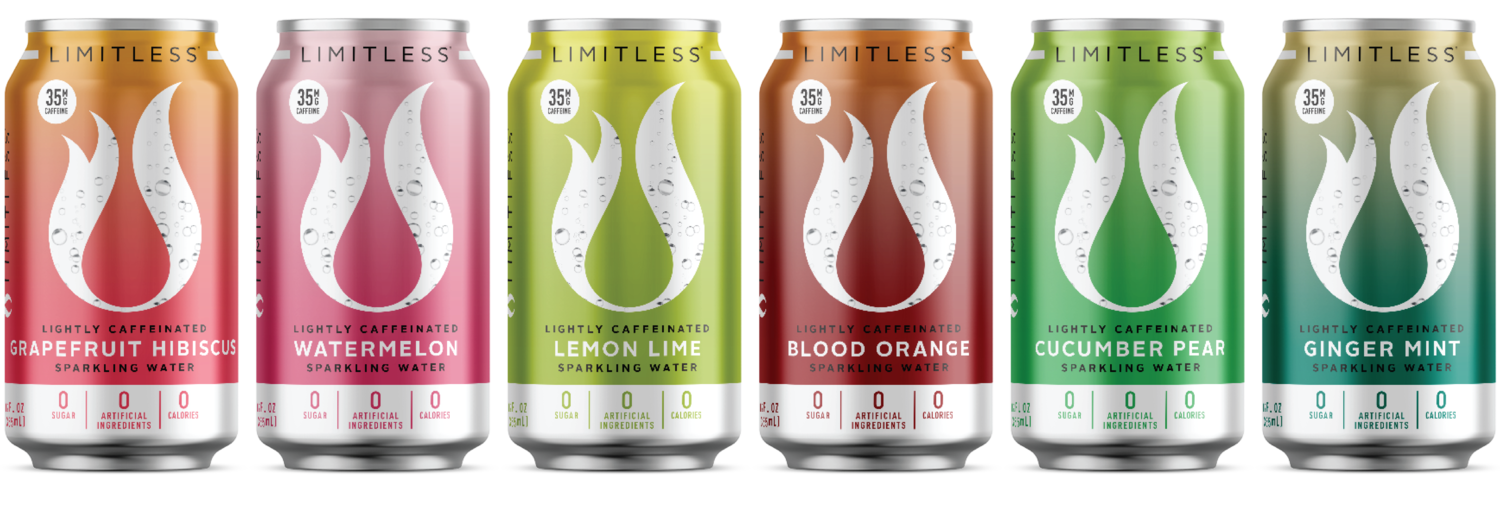 Limitless Lightly Caffeinated Sparkling Water BevTrendy