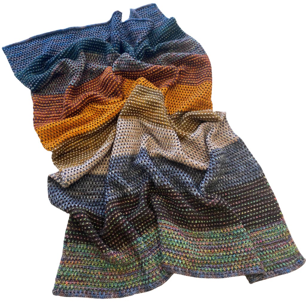 beWoolen 10 Color Rios Slip Stitch Blanket Kit