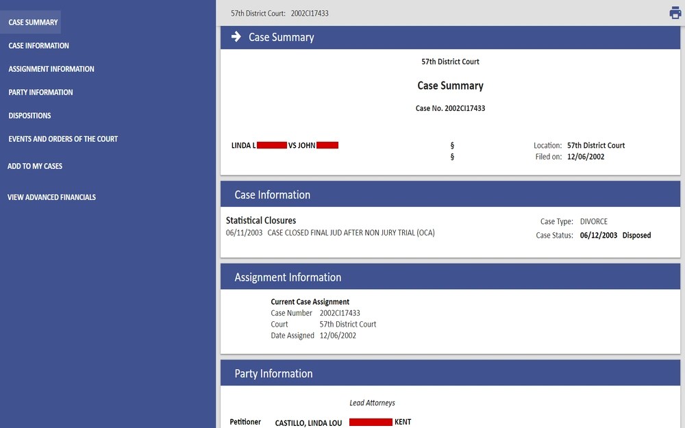 Free Bexar County Divorce Records (Search Resource)(04)