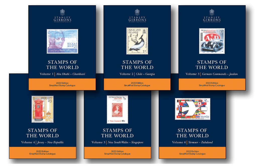 Stanley Gibbons 2022 Stamps Of The World Set Of 6 Catalogues Bexley