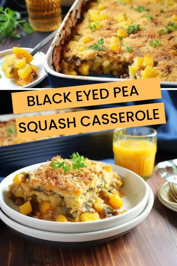 Black Eyed Pea Squash Casserole Recipe Bex's Kitchen