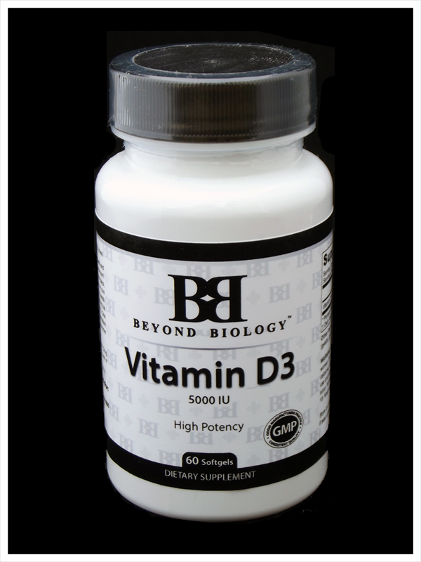 High potency vitamin D in olive oil based softgel.