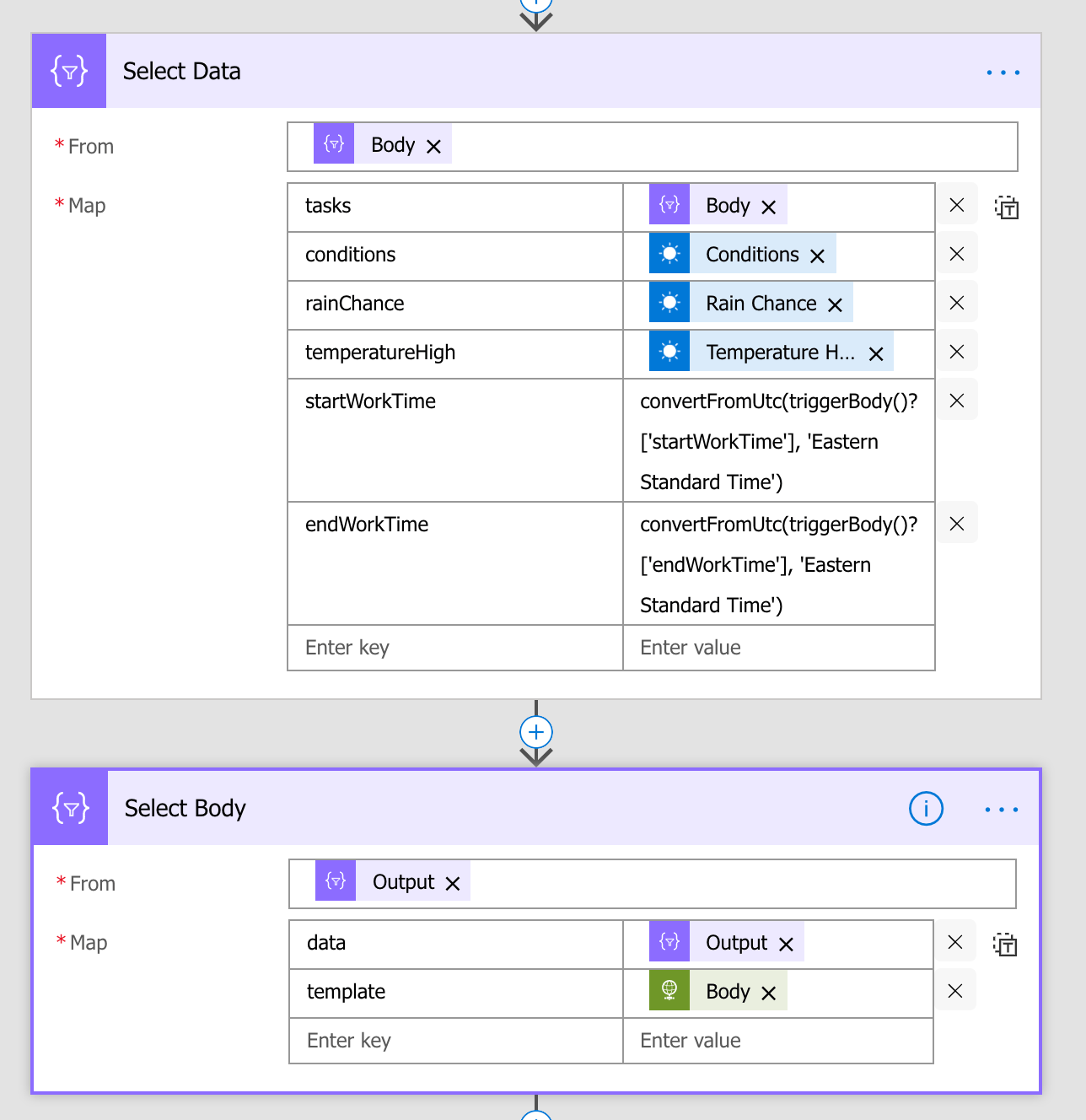 Using handlebarsbased mail merge with Microsoft Flow