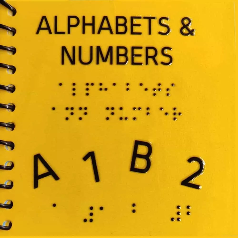 Braille English Alphabets and Numbers Beyond Braille