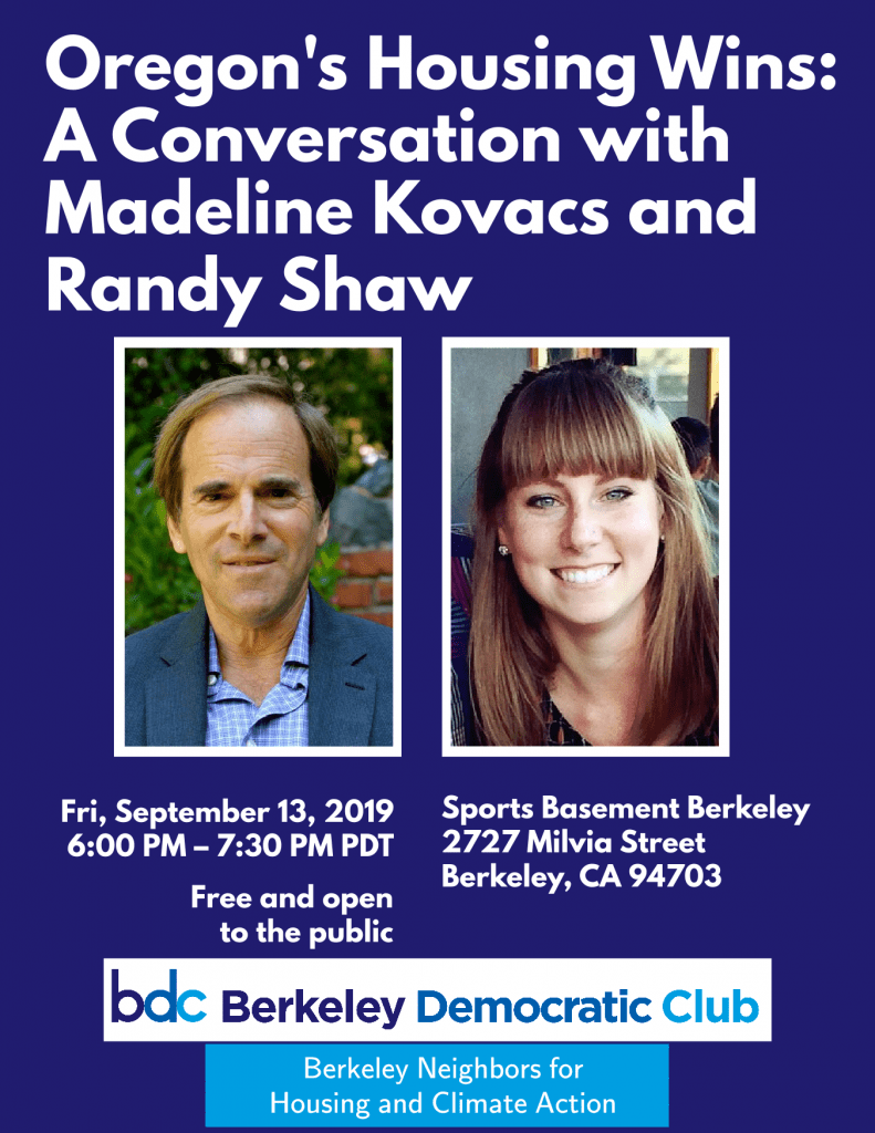 Kovacs Brings Oregon’s Housing Lessons to Bay Area Beyond Chron