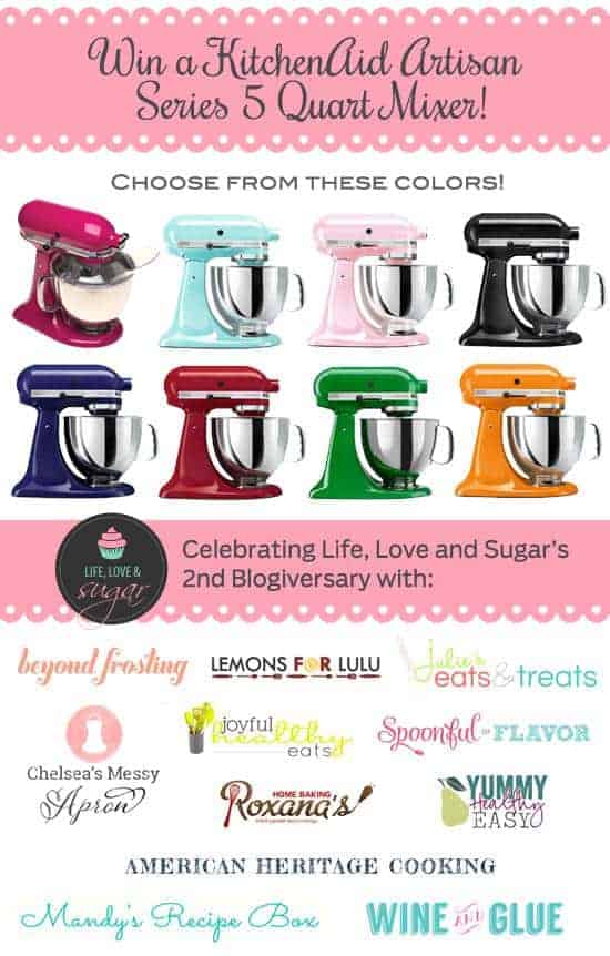 KitchenAid Mixer Blogiversary Sweepstakes Beyond Frosting