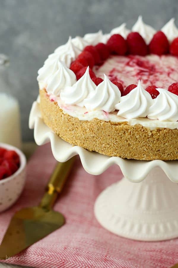 NoBake Raspberry Swirl Cheesecake Beyond Frosting