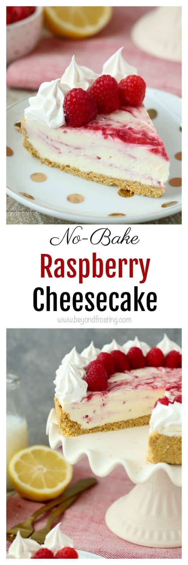 NoBake Raspberry Swirl Cheesecake Beyond Frosting