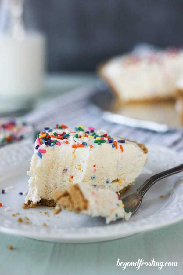 LowFat Funfetti Cheesecake Ice Cream Pie Beyond Frosting