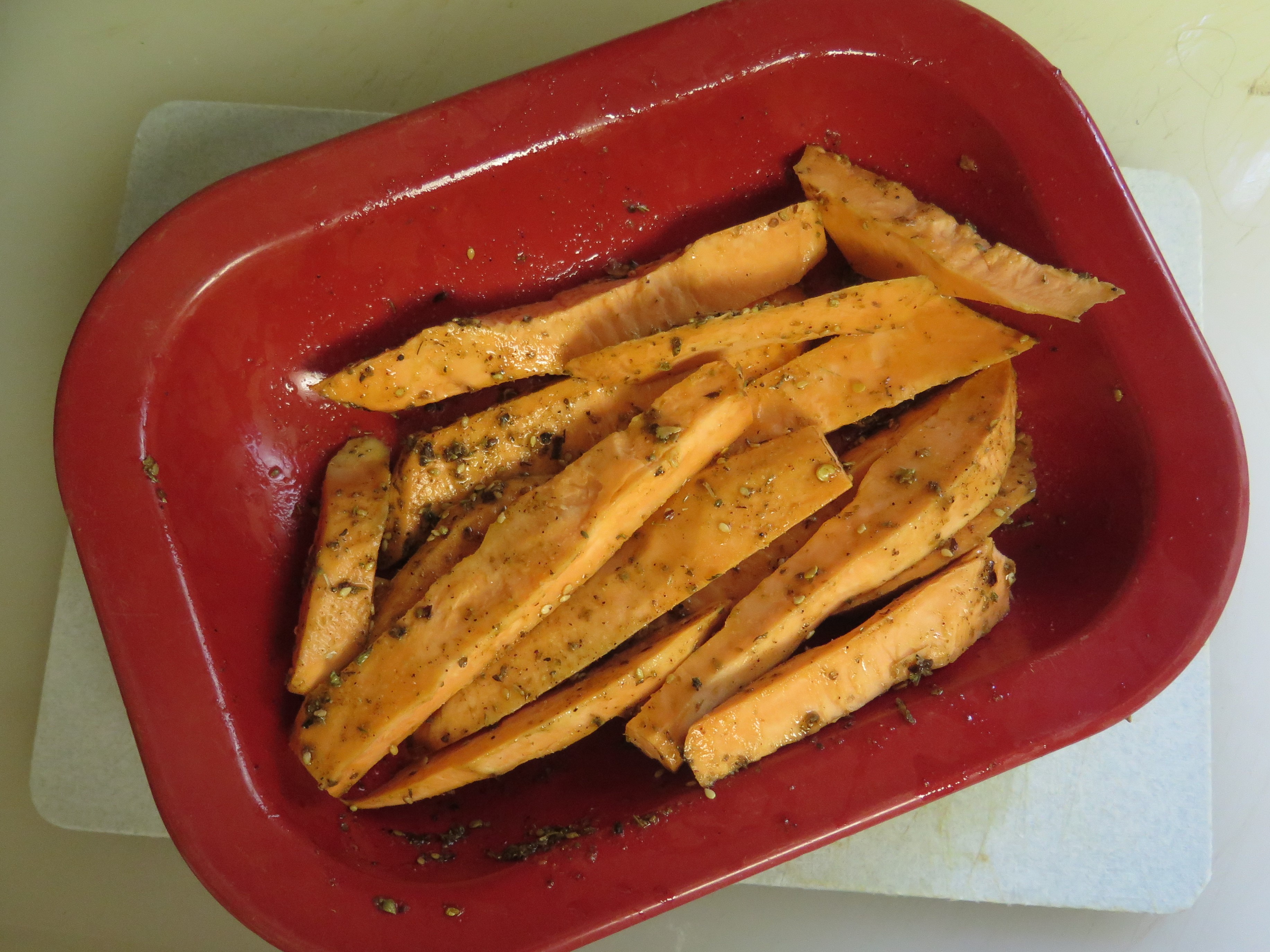 Za’atar Roasted Sweet Potato Fries in the Air Fryer beyondgumbo