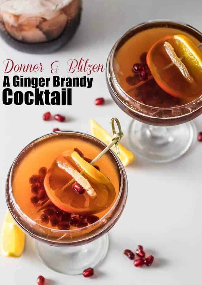 Donner and Blitzen A Ginger Brandy Cocktail Beyond Mere Sustenance