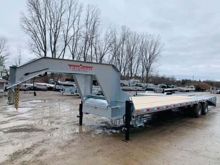 102X35+5 15 Ton Galvanized Gooseneck Deckover with Mega Ramp BEYOND