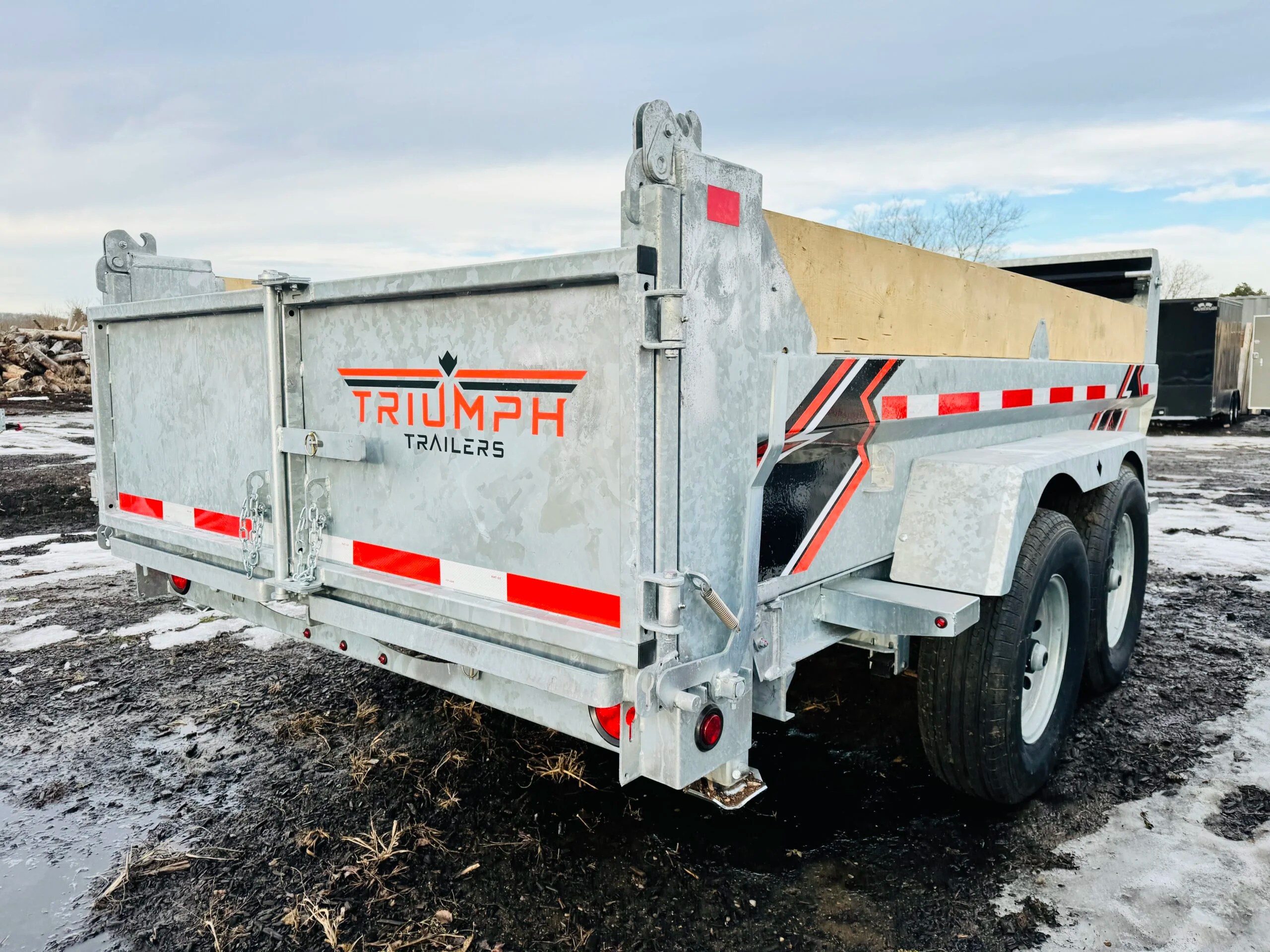 6X12 Galvanized Dump Trailer, HD Premium 5 Ton BEYOND TRAILER SALES