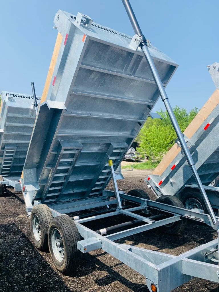 5 Ton 6X10 ft Galvanized Dump Trailer BEYOND TRAILER SALES