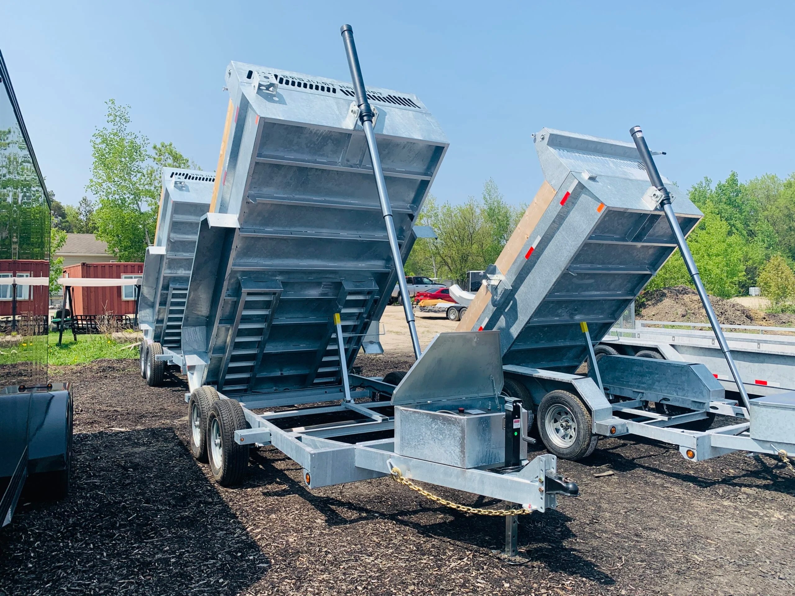 6X10 Galvanized Dump Trailer, Eco 5 Ton BEYOND TRAILER SALES