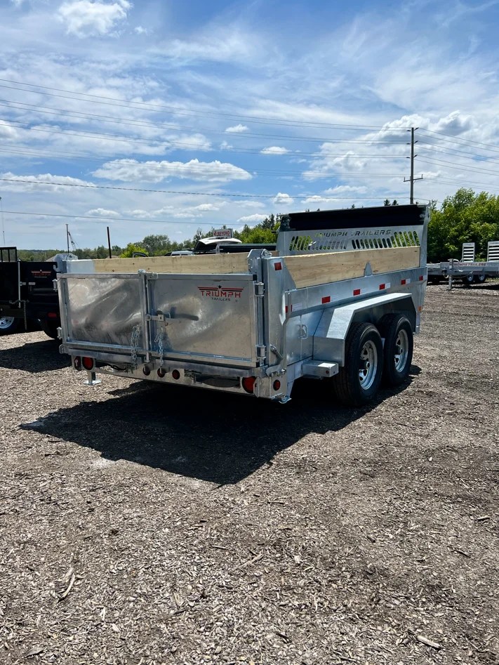 6X12 Galvanized Dump Trailer, Premium 5 Ton BEYOND TRAILER SALES