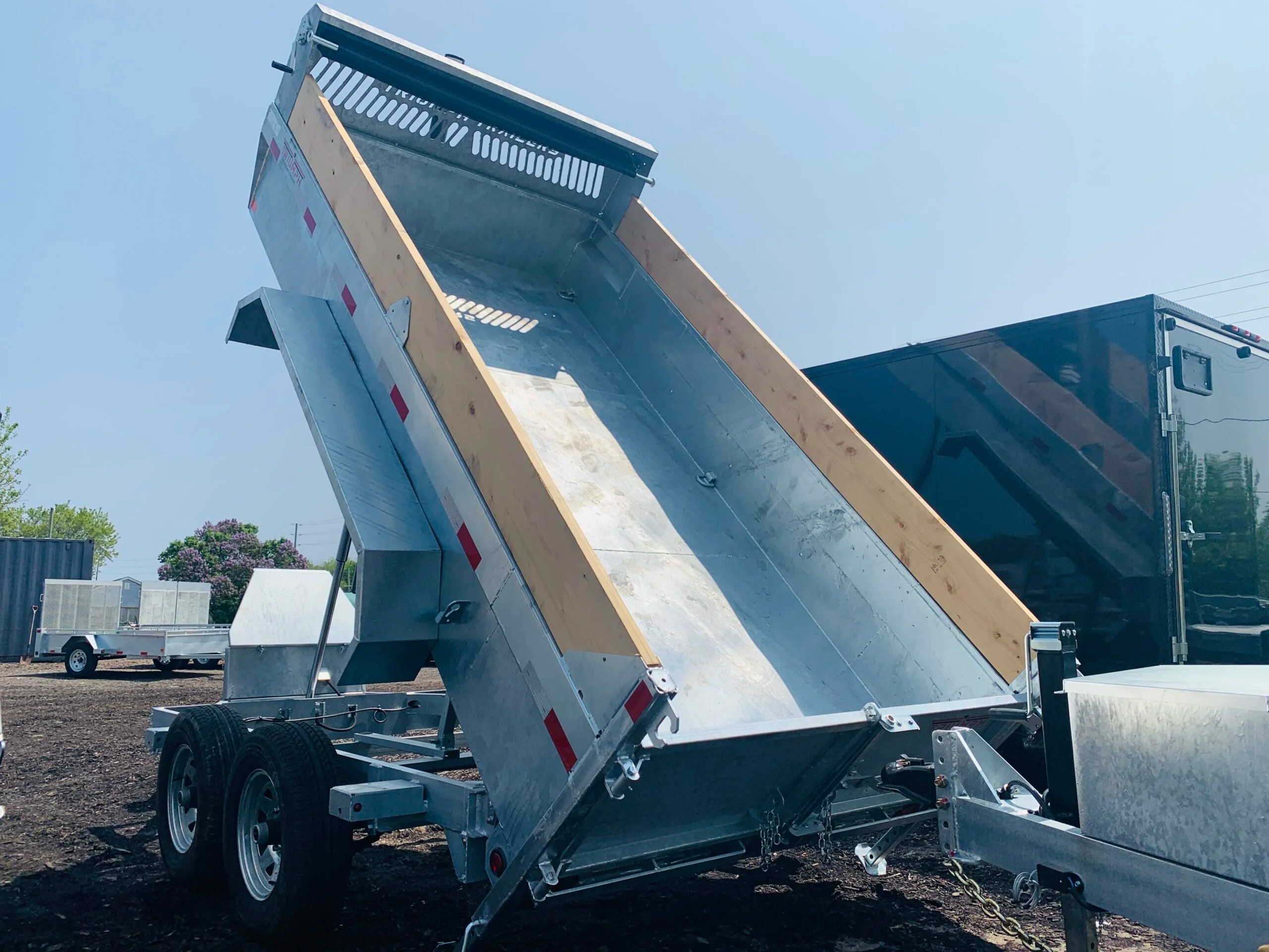 6X12 GALVANIZED DUMP TRAILER, ECO 5 TON BEYOND TRAILER SALES