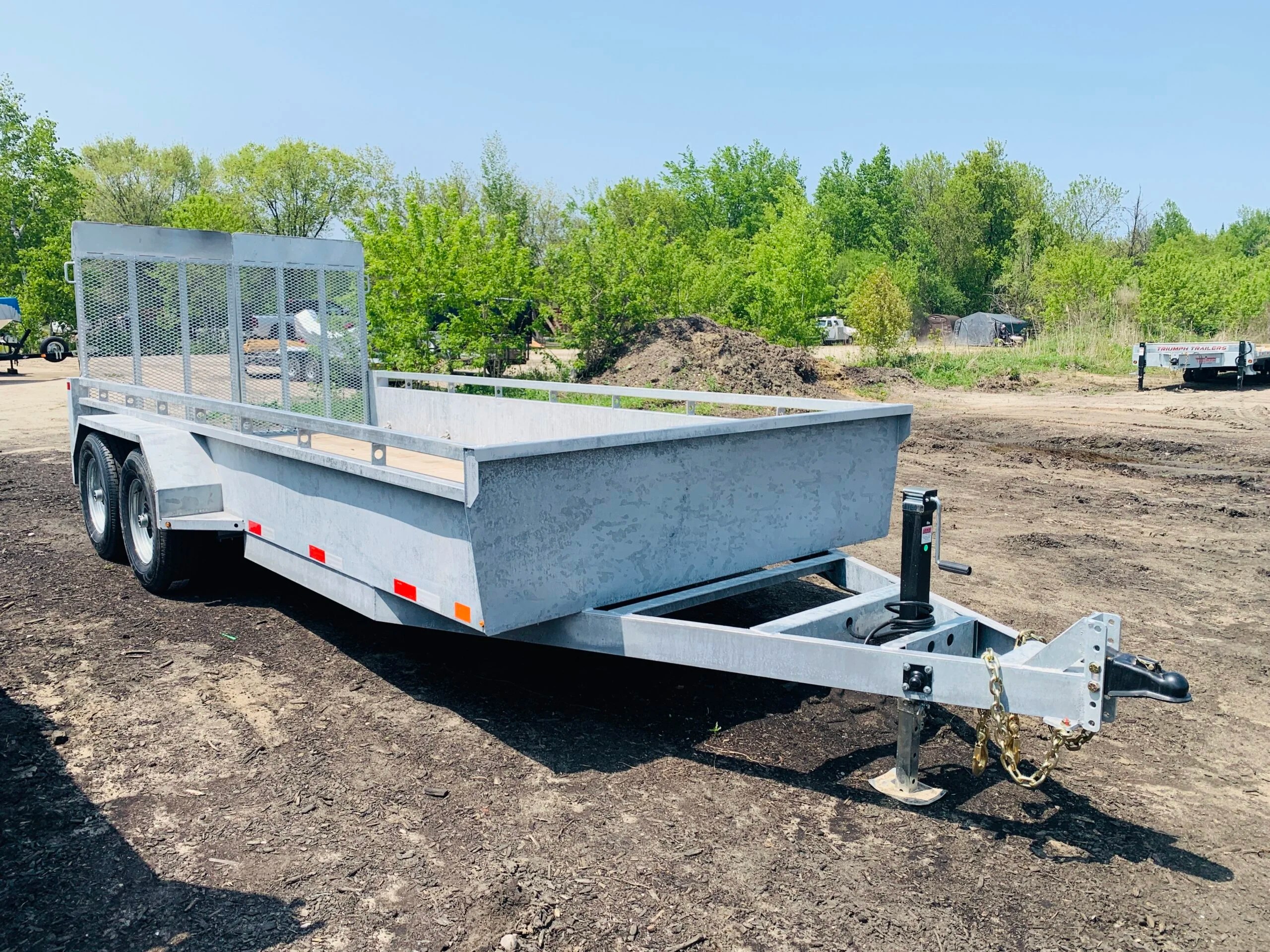 7×16 Galvanized Utility Trailer, Heavy Duty GVWR 9990 BEYOND TRAILER