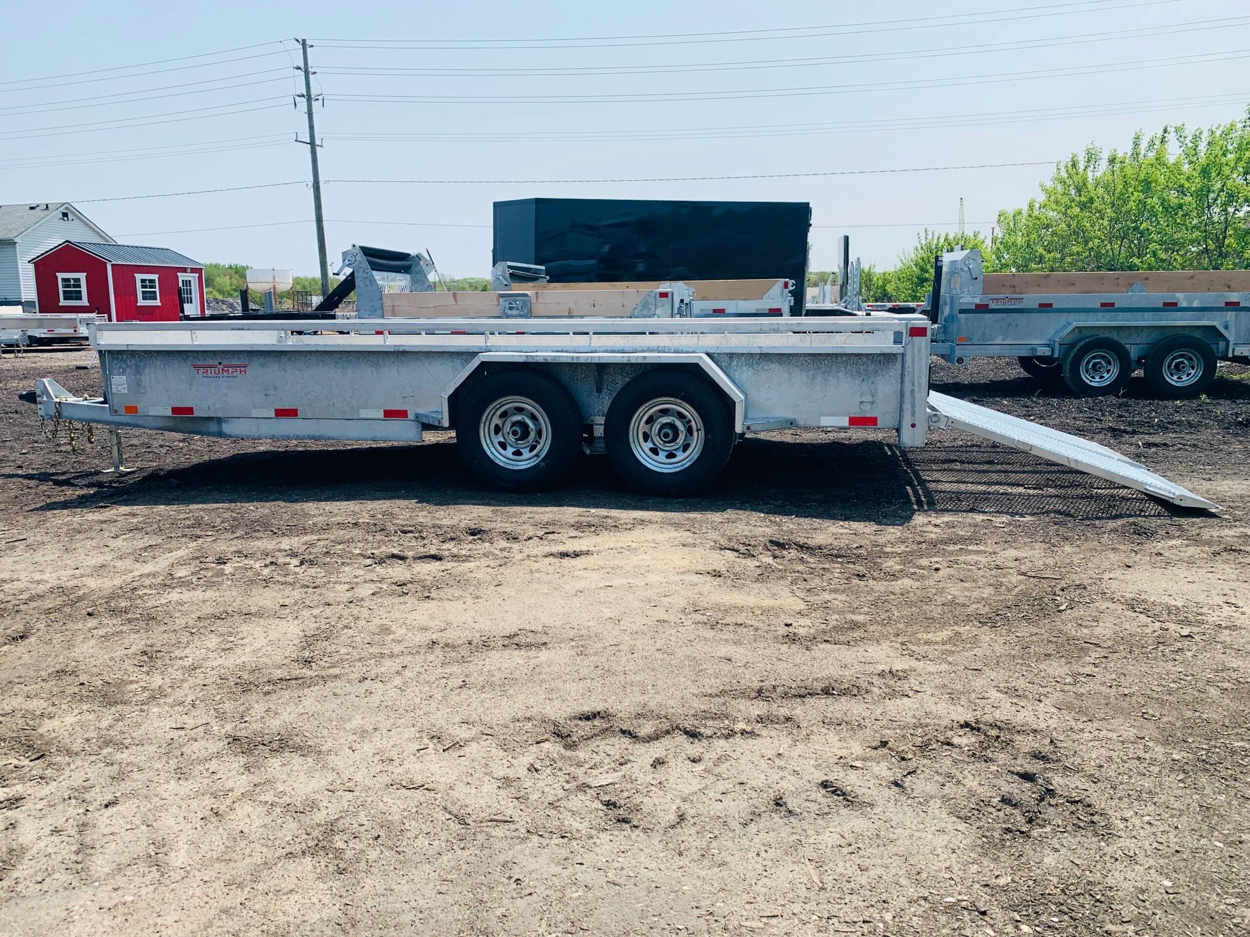 7×16 Galvanized Utility Trailer, Heavy Duty GVWR 9990 BEYOND TRAILER