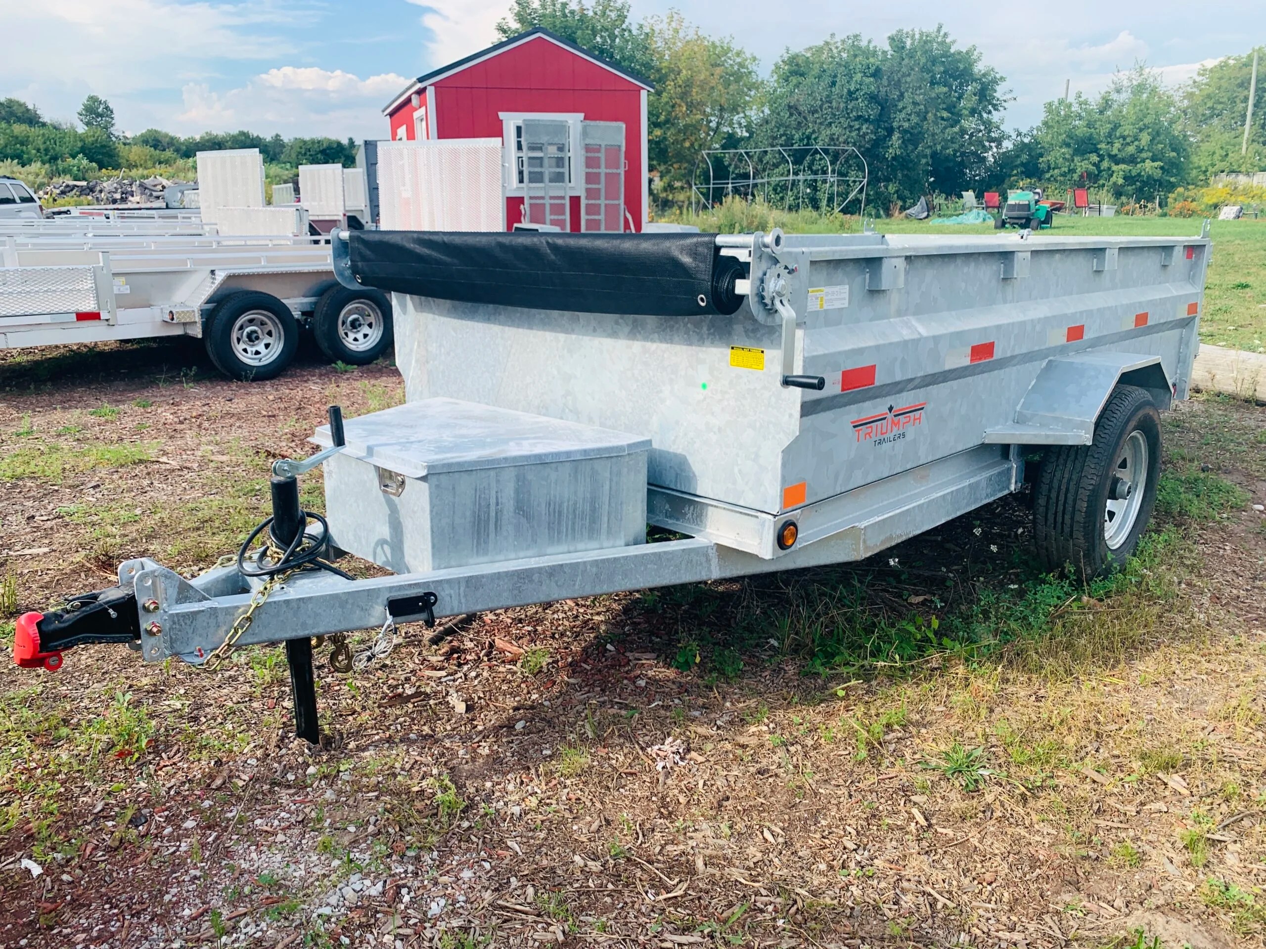 5×10 Galvanized Dump Trailer , Eco 2.5 Ton BEYOND TRAILER SALES