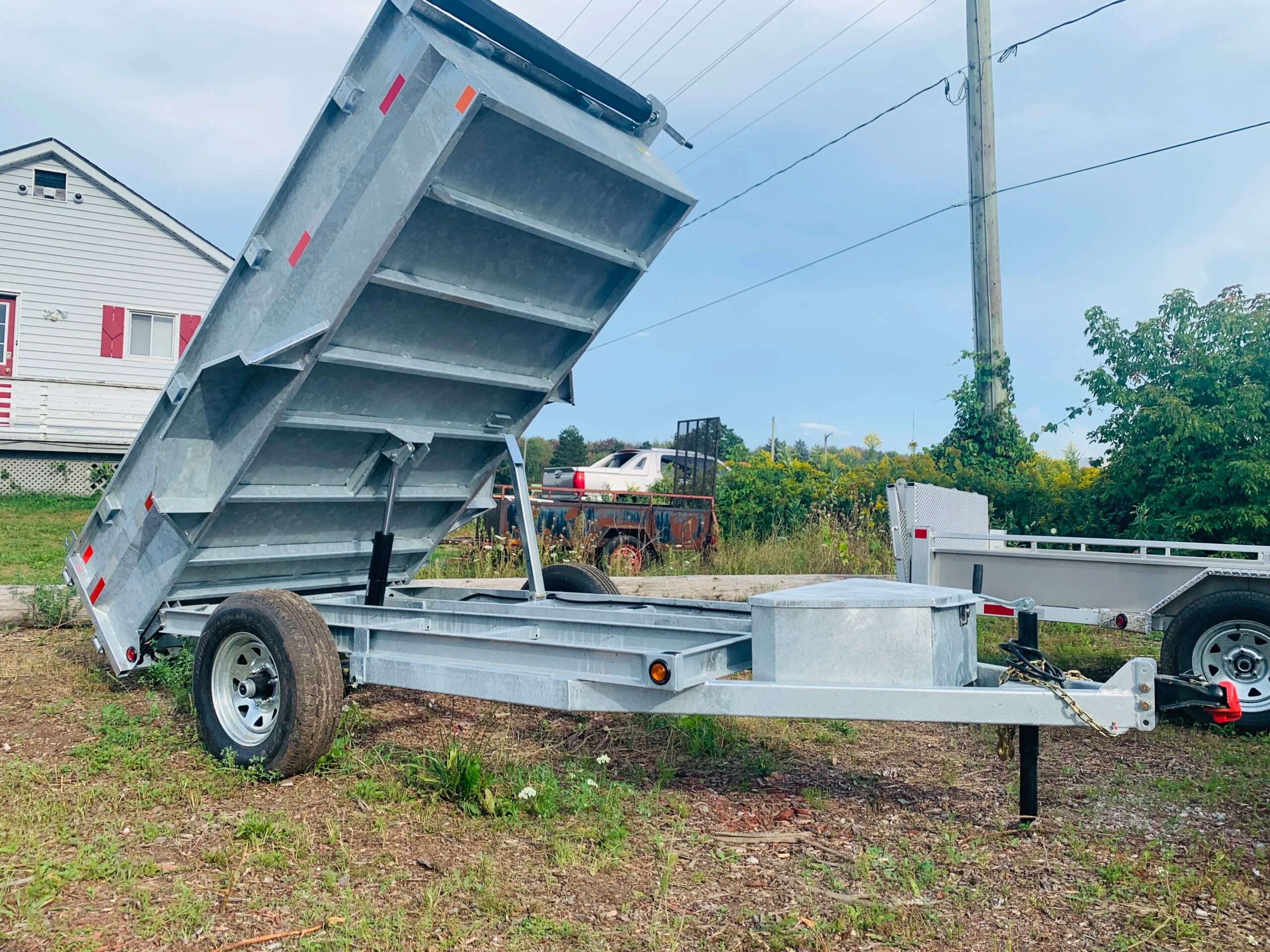 5×10 Galvanized Dump Trailer , Eco 2.5 Ton BEYOND TRAILER SALES