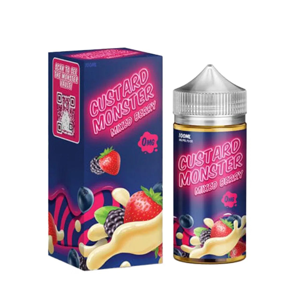 Jam Monster Custard Mixed Berry Vape eLiquid 100mL Beyond Vape