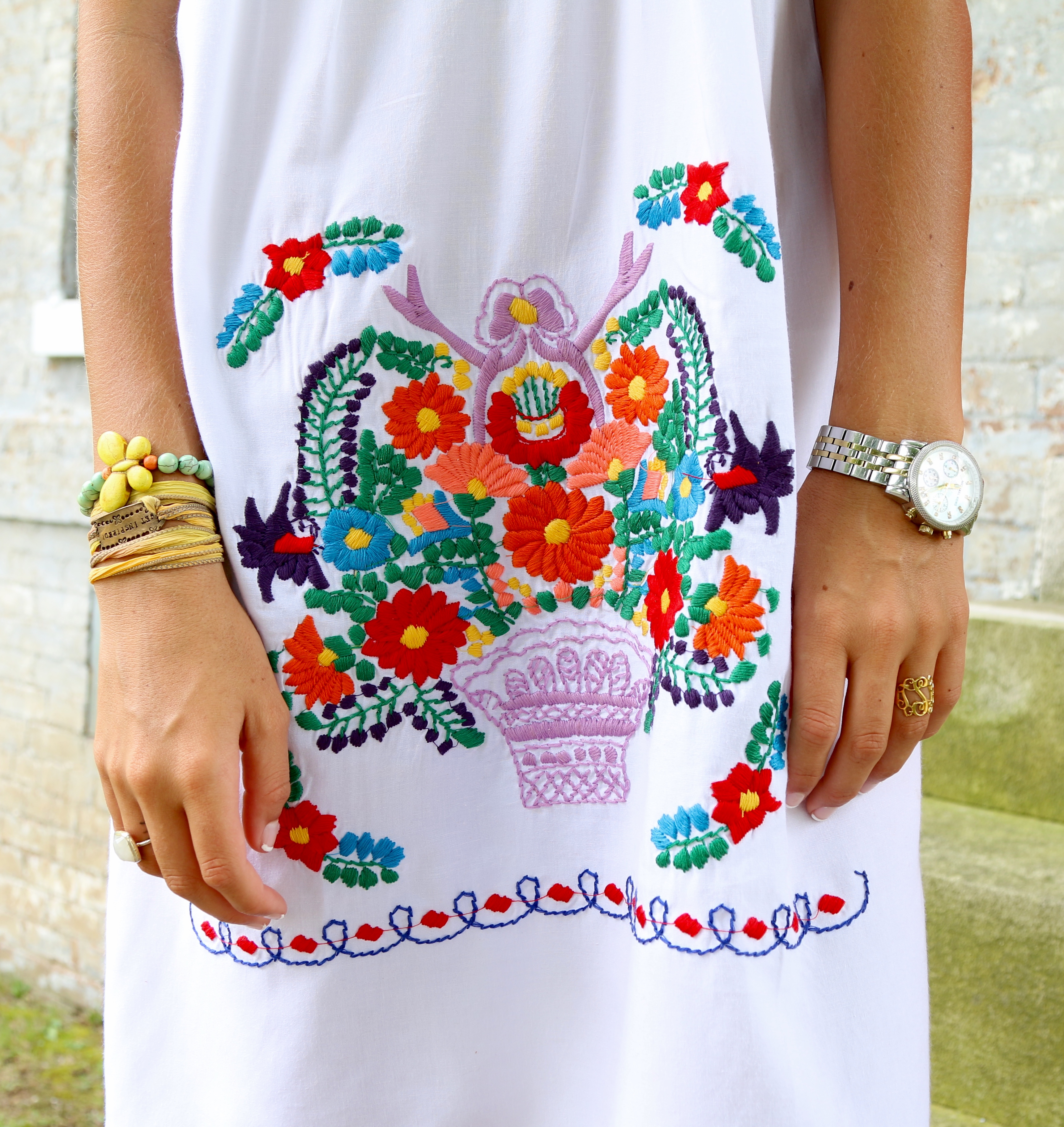 Colorful Embroidered Dress Beyoutiful Blog