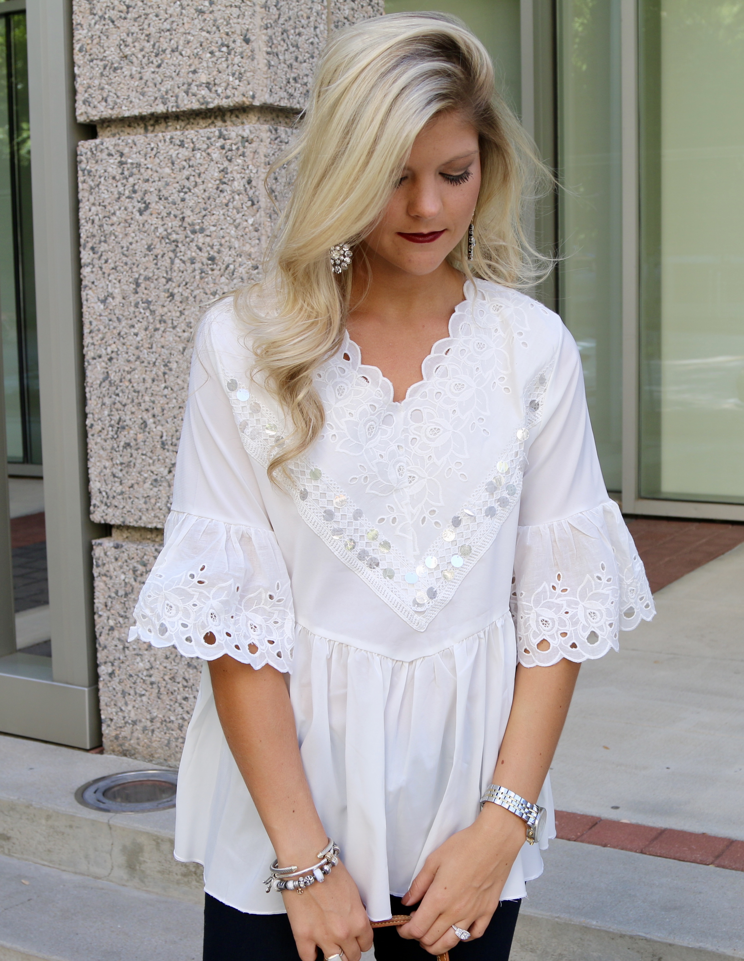 White Lace Blouse Beyoutiful Blog