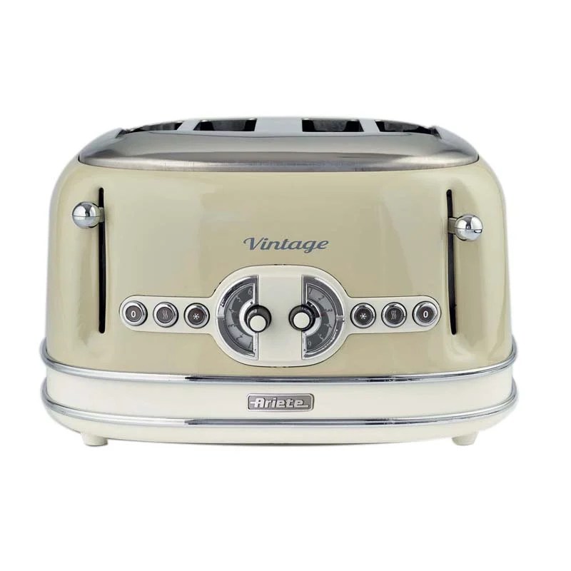 Ariete 156 Vintage Toaster 4 Slices 1630W Beige Beytech