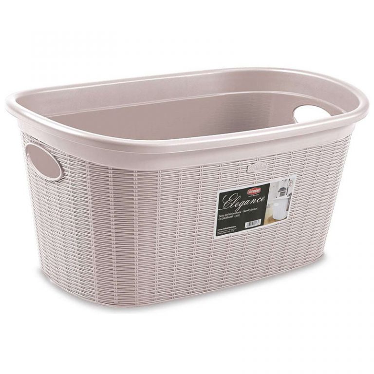 Stefanplast Laundry Basket "elegance" 35lt Powder Pink Beytech