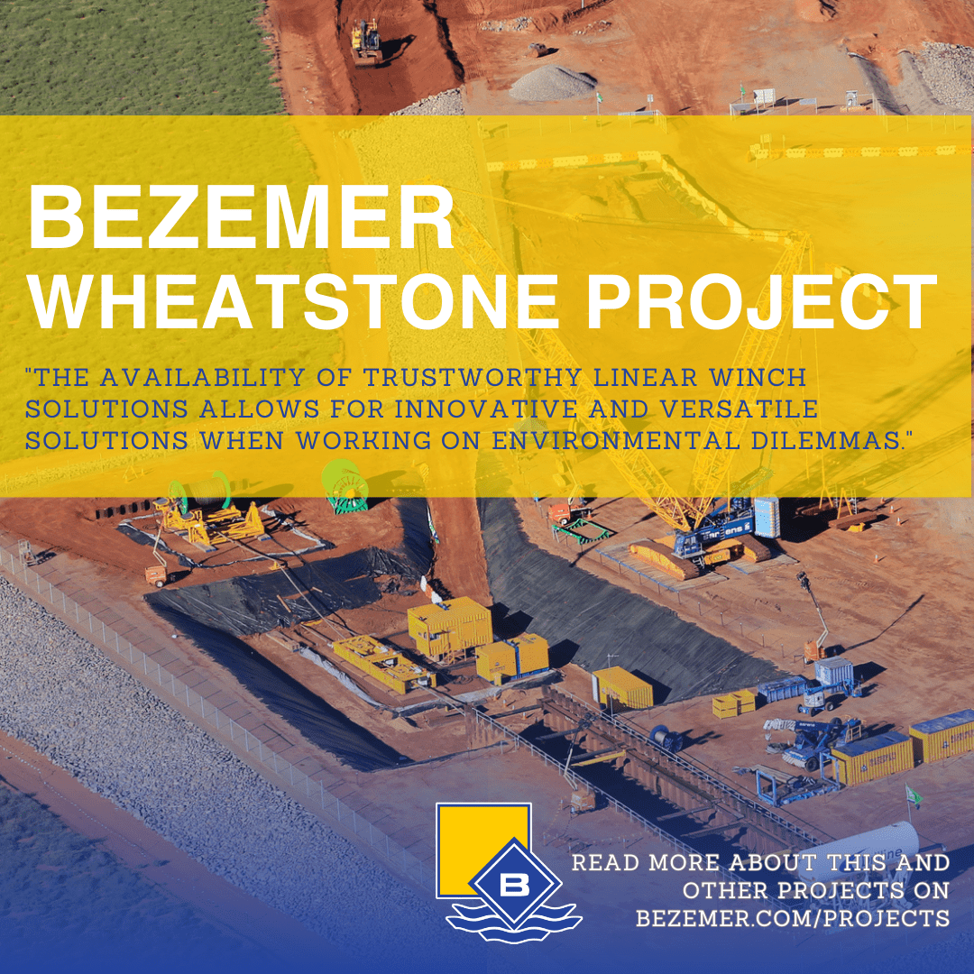 Wheatstone Project Australia 800T Linear Winch Bezemer Group
