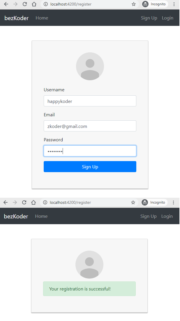 Angular 8 JWT Auth Token based Authentication with Web Api example