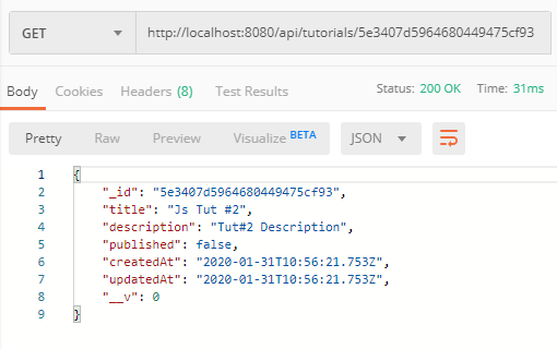 Node.js, Express & MongoDb Build a CRUD Rest Api example